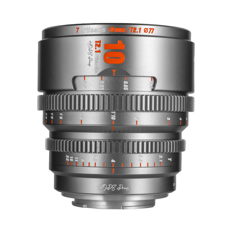 7Artisans Hope S35 10mm T2.1 objektív, ezüst (Canon RF)-0