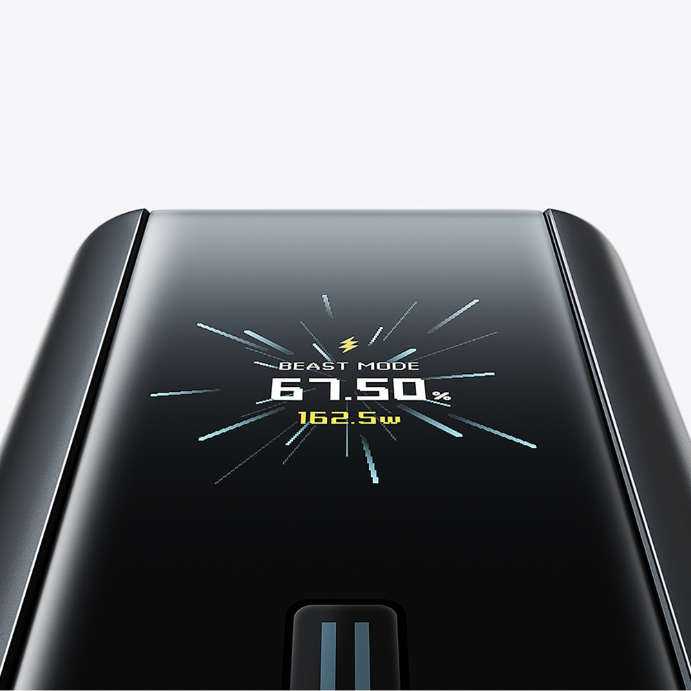Cuktech PB200U 210 W 20 000 mAh külső akkumulátor TFT-kijelzővel és 240 W-os USB-C kábellel, fekete-5