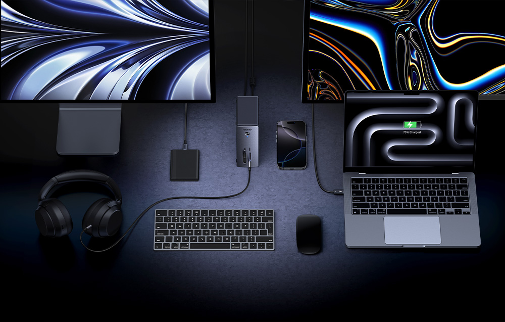 UGREEN U715 Revodok Max Thunderbolt 5 13 az 1-ben dokkolóállomás-6