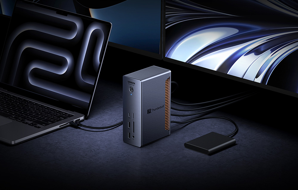 UGREEN U715 Revodok Max Thunderbolt 5 13 az 1-ben dokkolóállomás-4