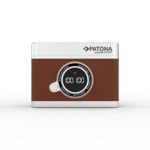 Patona Platinum Retro Dual töltőtok Panasonic DMW-BLK22-höz (USB-C)