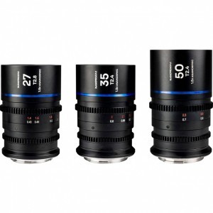 Laowa Nanomorph S35 Prime 3-Lens Bundle (27mm, 35mm, 50mm) (Blue) Nikon Z objektív szett