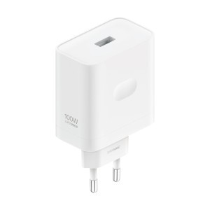 Oppo SuperVOOC USB-A 100 W-os hálózati töltőadapter USB-C adatkábel, fehér