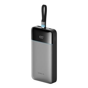 Cuktech LPB252N 120 W 25000 mAh külső akkumulátor beépített USB-C kábellel, szürke