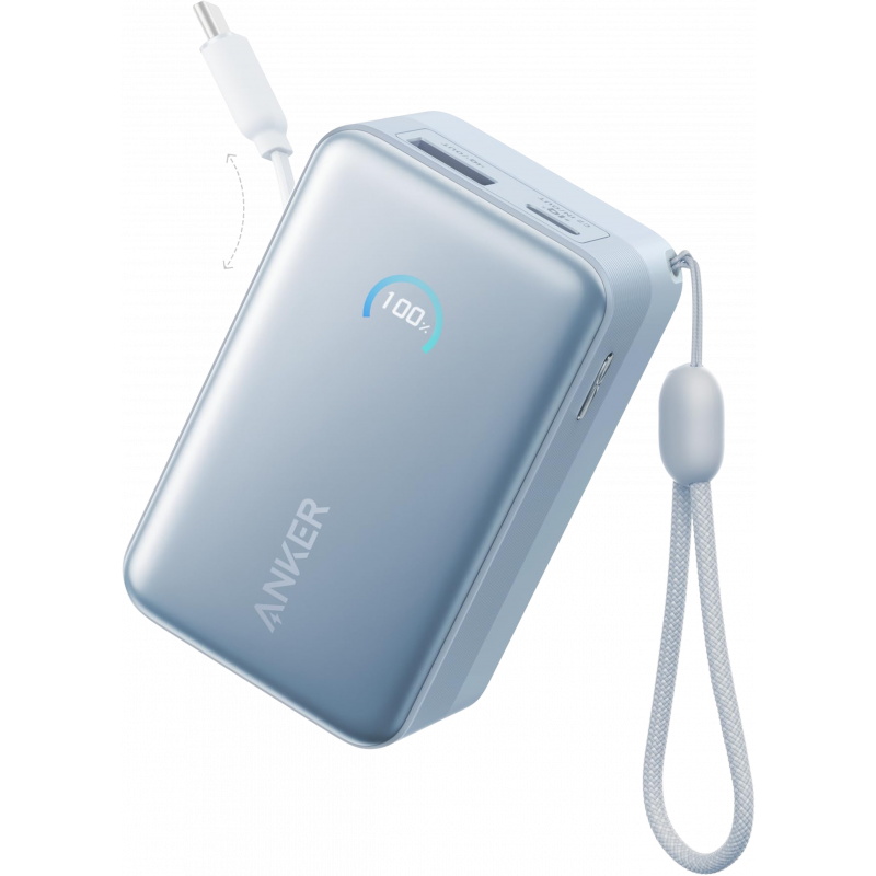 Anker Nano külső akkumulátor 10000 mAh 45 W QC + PD, kék-0