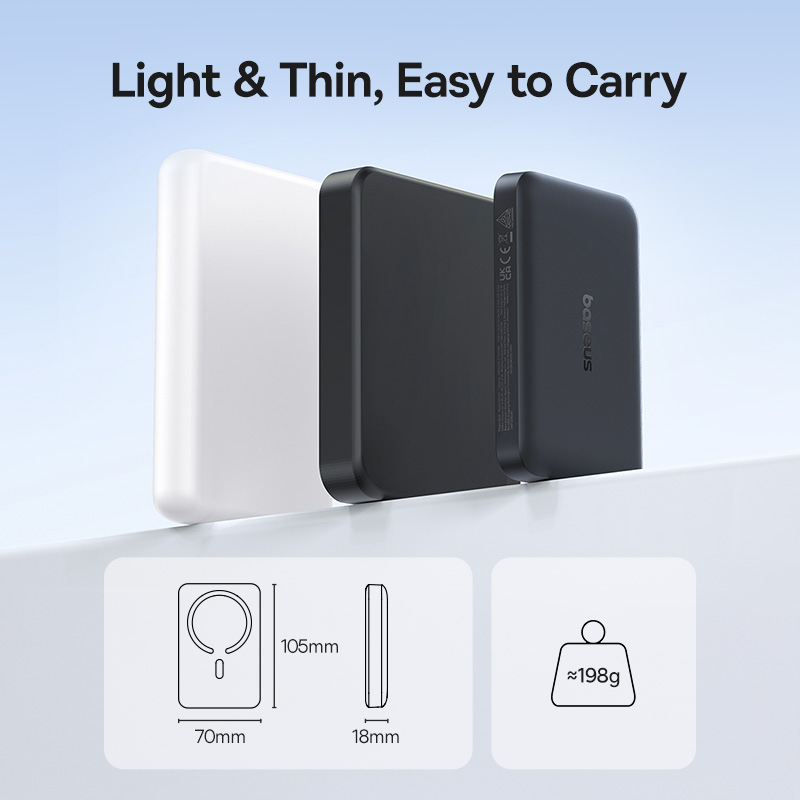 Baseus EnerFill FM11 powerbank, 10000 mAh, 30 W, PD + FQI, fekete-6