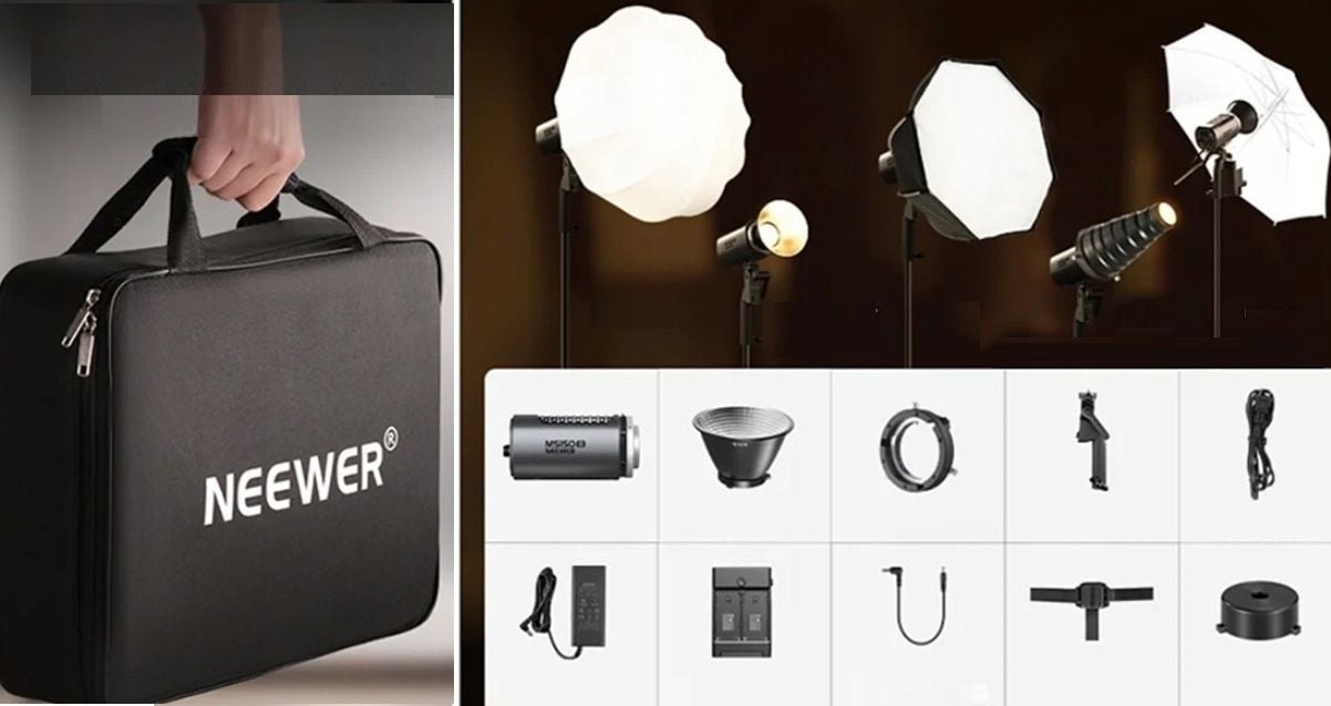 Neewer MS150B 130 W-os kétszínű LED stúdiólámpa-2