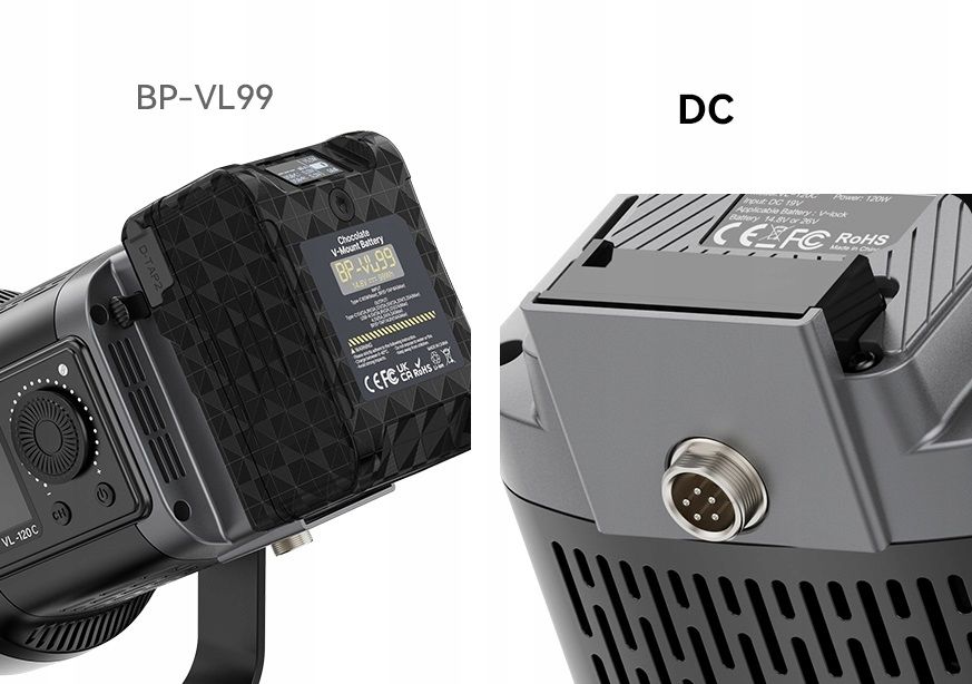 ULANZI VL-120BI 120 W-os LED stúdiólámpa-7