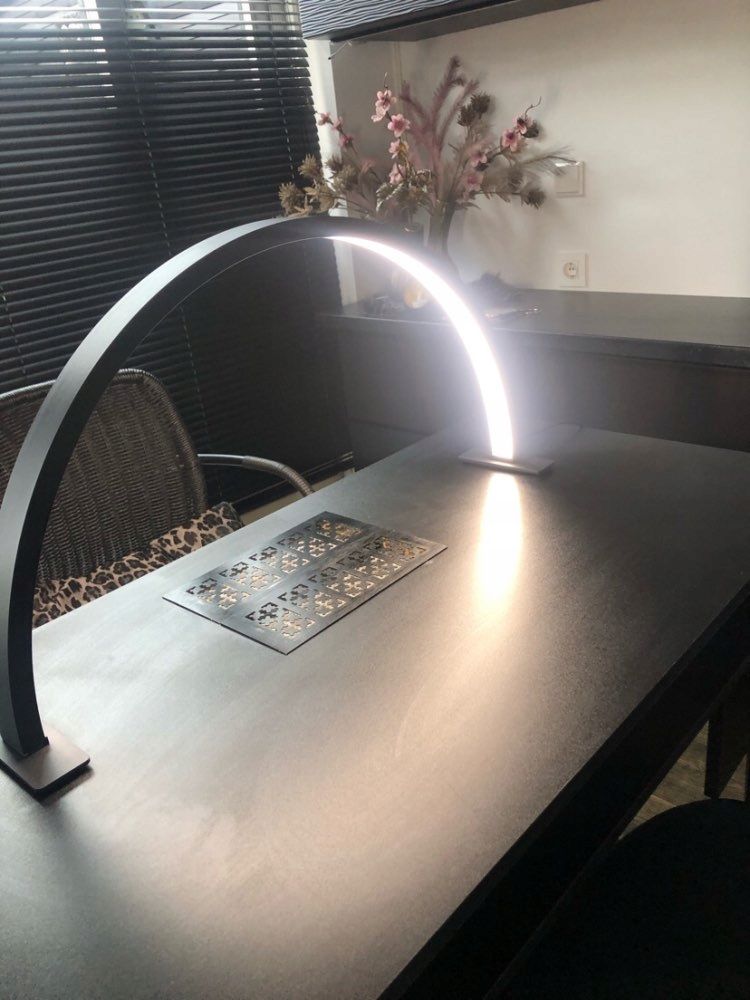 Michael Marinelli N280 LED kozmetikai asztali arnyekmentes felhold lampa 50 W, fekete-5