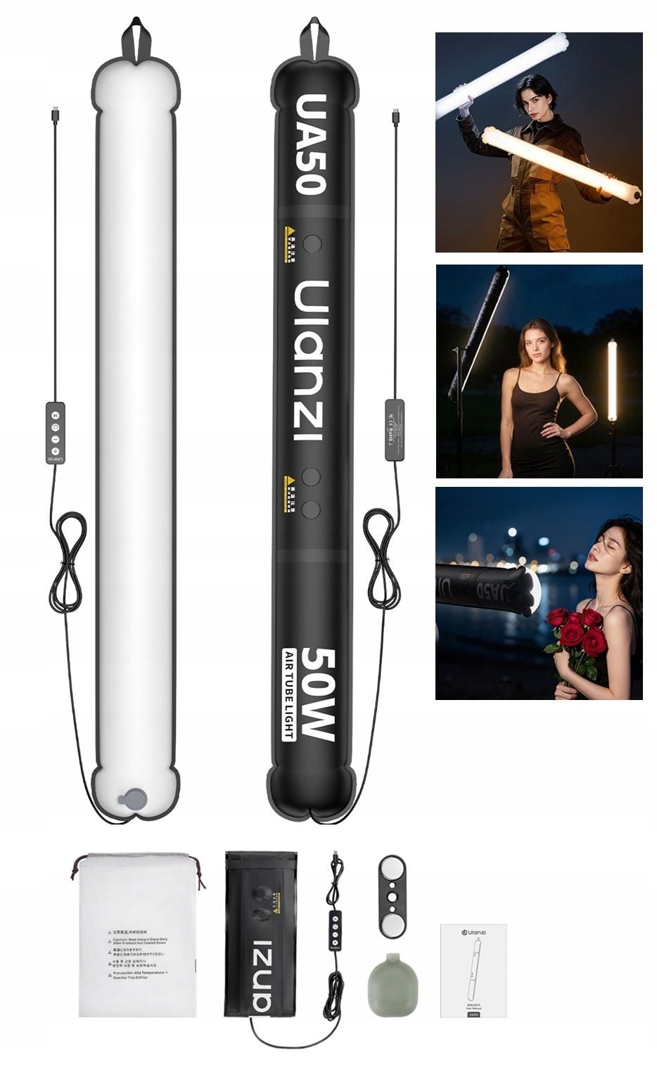 Ulanzi UA50 felfújható LED stúdiólámpa, 50 W, 2700–6500 K-0