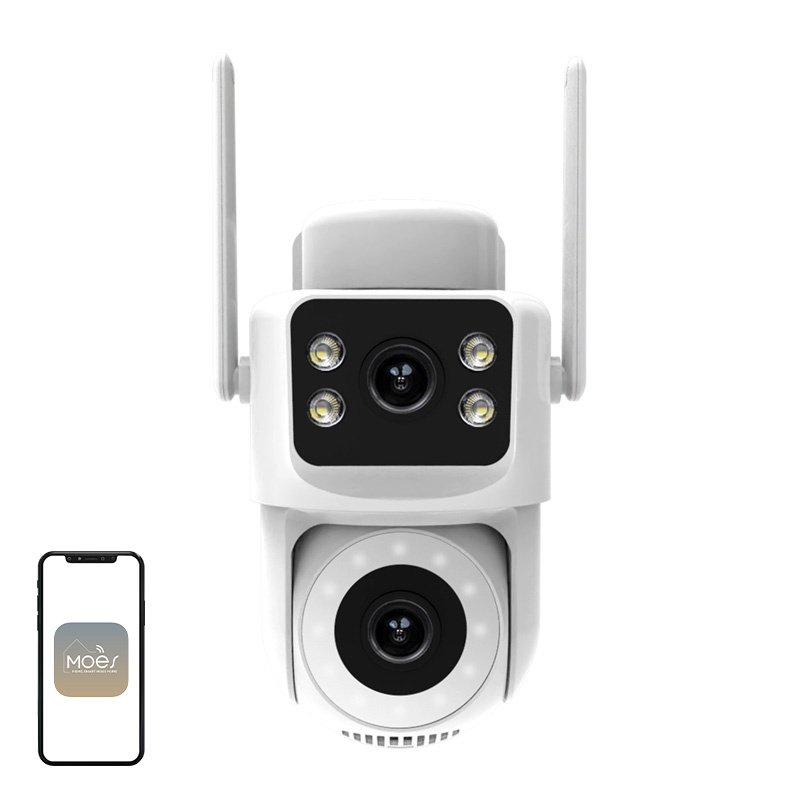 MOES WCM-Q29 Wi-Fi 8 MP-es kettős objektíves IP-kamera-0