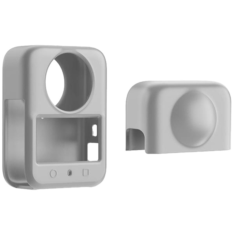 PULUZ PU783H szilikon védőtok lencsevédővel DJI Osmo 360 kamerához, szürke-0