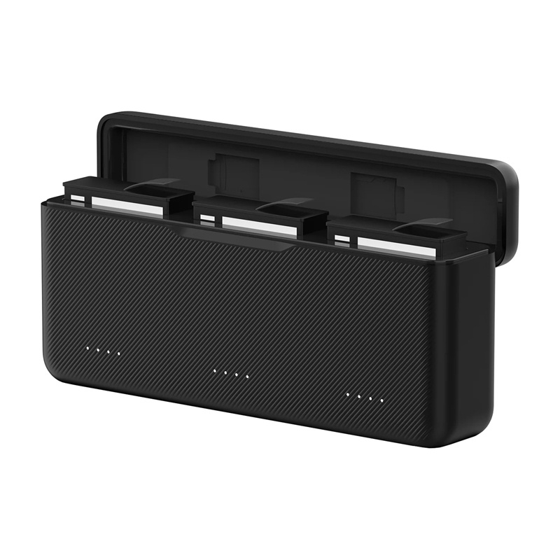 Telesin S0-BCG-34-TDJ akkumulátortöltő DJI Osmo Action 5 Pro kamerához, fekete-0