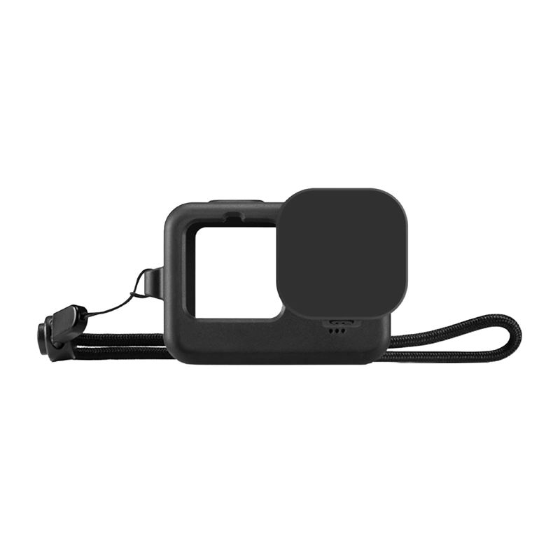 PULUZ PU518B szilikon védőtok GoPro HERO12/11/10/9 Black kamerához, fekete-0