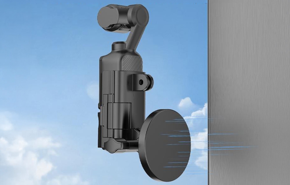 Puluz PU724B mágneses rögzítőkeret DJI Osmo Pocket 3 kamerához, fekete-3