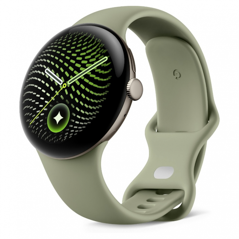 Google Pixel Watch 5 41 mm okosóra, szatén pirit olíva – GA11567-DE okos-0