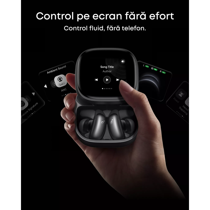 Anker SoundCore Liberty 5 Pro Max vezeték nélküli Bluetooth fülhallgató ANC zajszűréssel, fekete-5