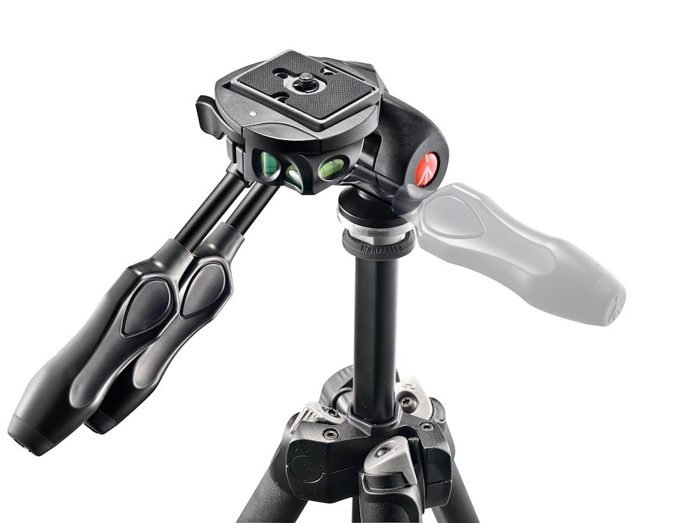 Manfrotto 3D fotófej, kompakt, behajtható karokkal (MH293D3-Q2)-4