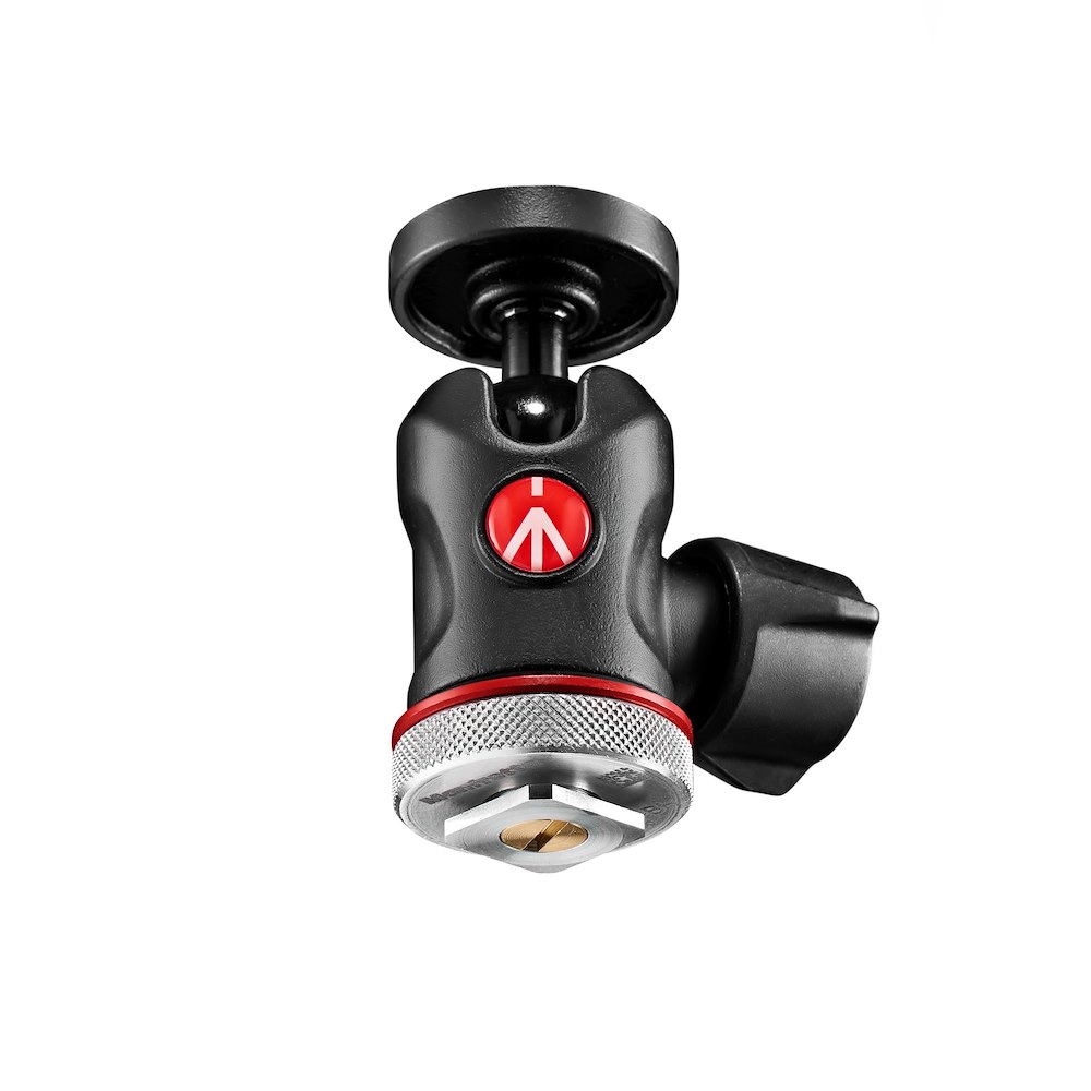 Manfrotto 492 gömbfej cseretalp nélkül, cold shoe csatlakozással (MH492LCD-BH)-3