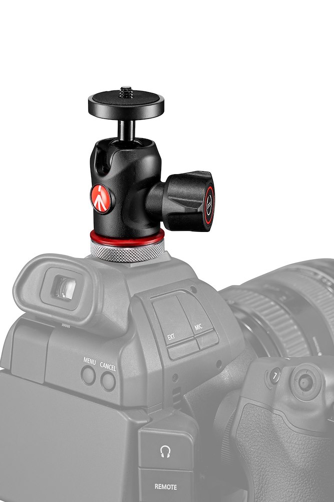 Manfrotto 492 gömbfej cseretalp nélkül, cold shoe csatlakozással (MH492LCD-BH)-4