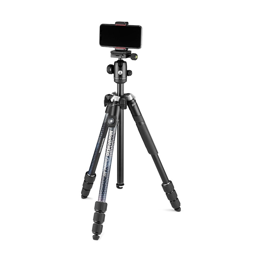 Manfrotto Element MII állvány mobile BT, Alu 4szek. gömbfej, fekete (MKELMII4BMB-BH)-0