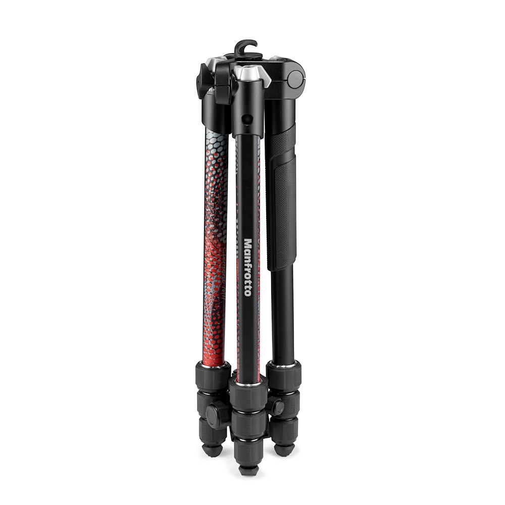 Manfrotto Element MII állvány Alu 4 szekció, gömbfej, piros (MKELMII4RD-BH)-8