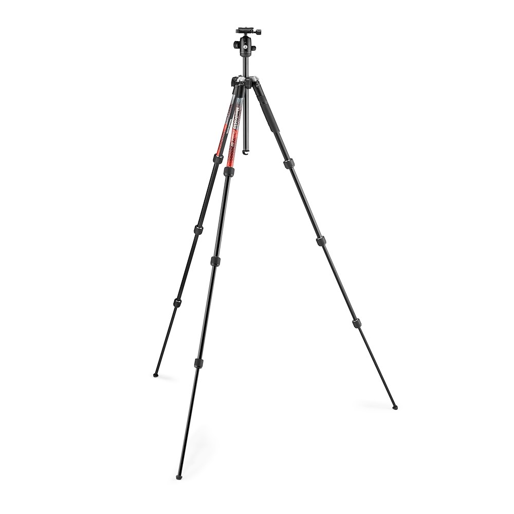 Manfrotto Element MII állvány Alu 4 szekció, gömbfej, piros (MKELMII4RD-BH)-5