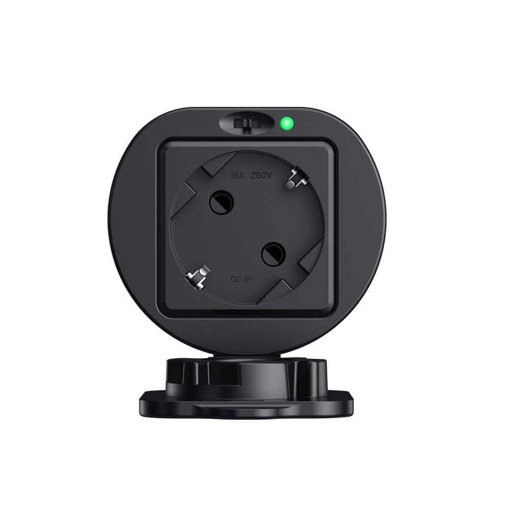 W-V2L-01 V2L Type 2–Schuko adapter, 3500 W, kijelzővel és tokkal, fekete-2