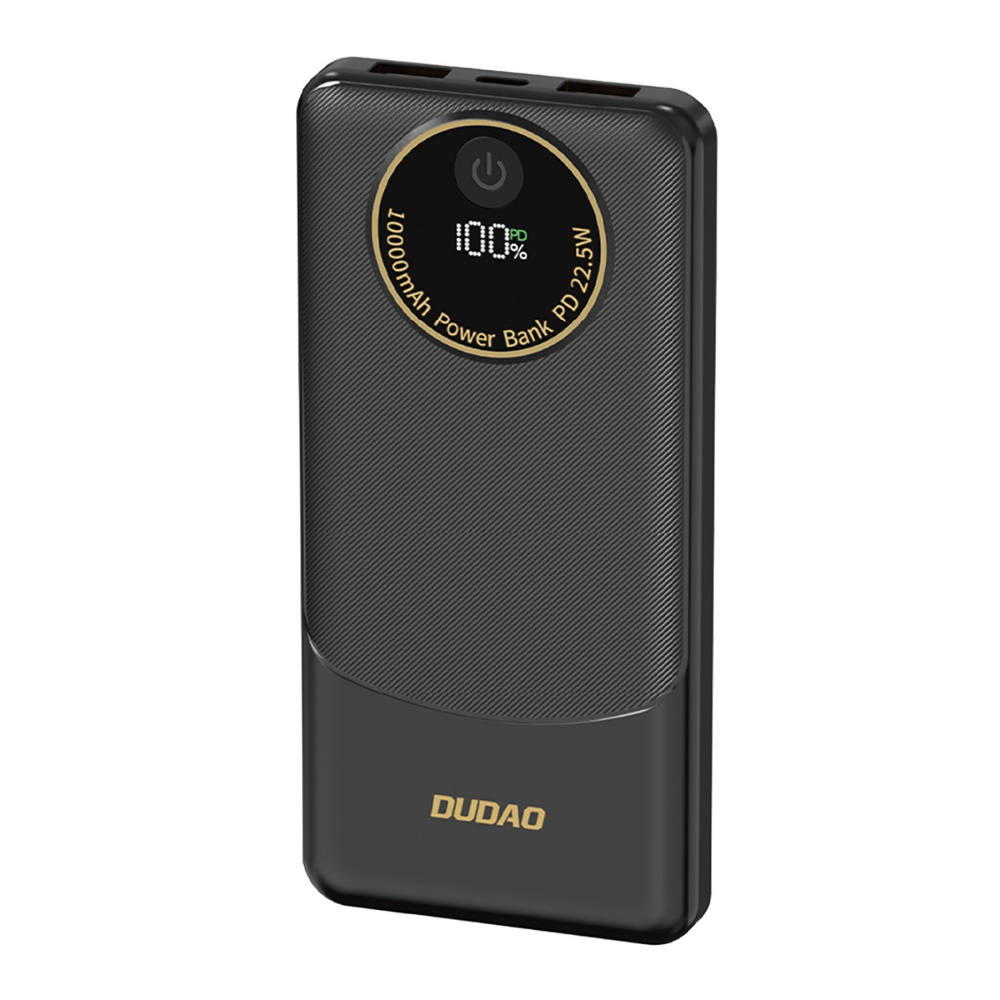 Dudao K12 10 000 mAh külső akkumulátor, 22,5 W, fekete powerbank-0