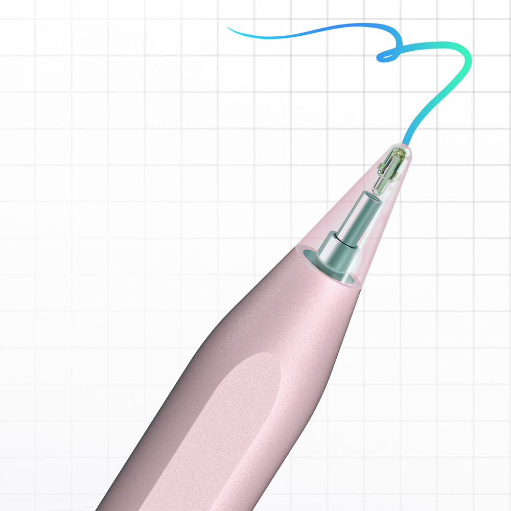 Metapen A8 V4 aktív érintőceruza iPadhez, USB-C, rózsaszín-3