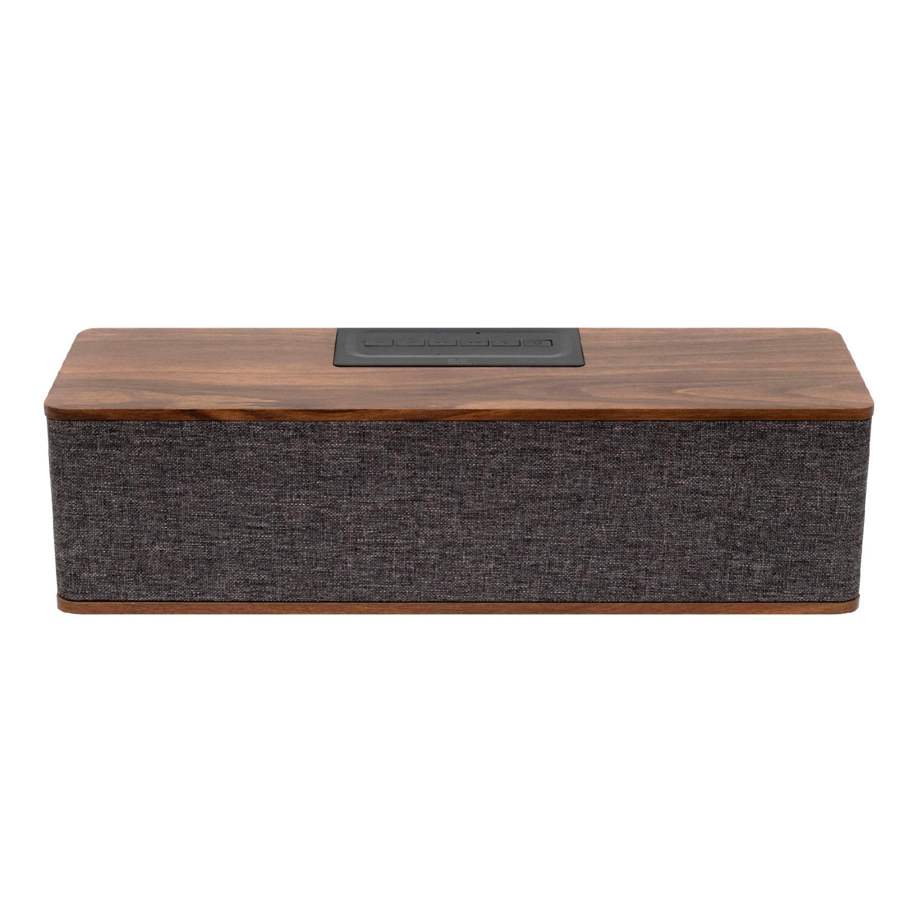 SAL RRT7 sztereó retro hangszóró, vezeték nélküli, 2x5W, FM rádió, Bluetooth, beépített akkumulátor-4
