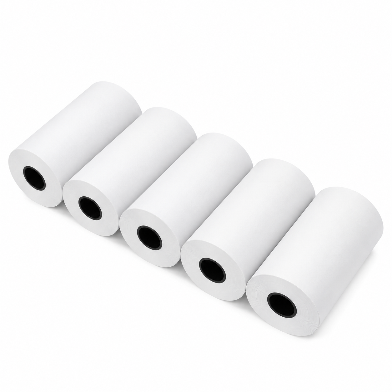 Tekercses hőpapír hőnyomtatóhoz 57mm - Fehér (5 db) 25mm / 8m-0
