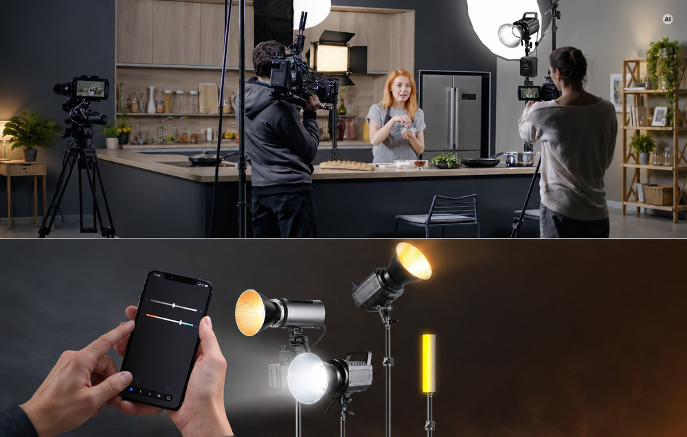 NEEWER FS150B 130 W-os kétszínű LED-stúdiólámpa-4
