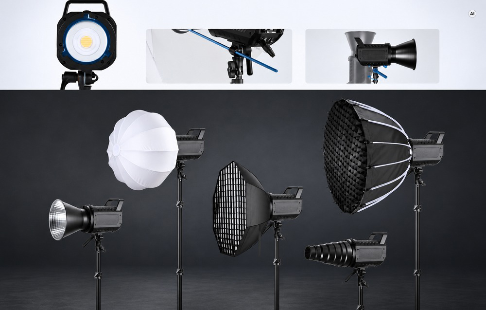 NEEWER FS150B 130 W-os kétszínű LED-stúdiólámpa-2