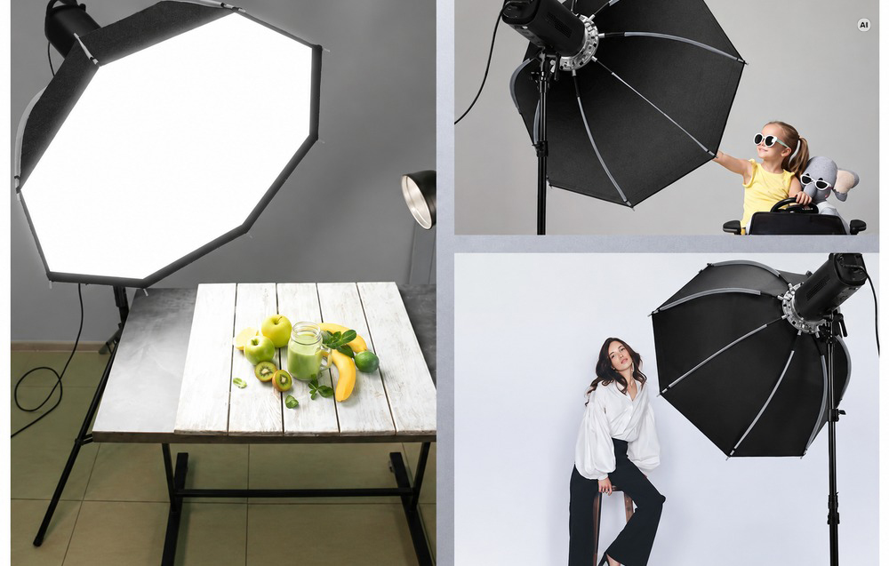 NEEWER 90 cm-es nyolcszögletű szoftbox Bowens-rögzítéssel-6