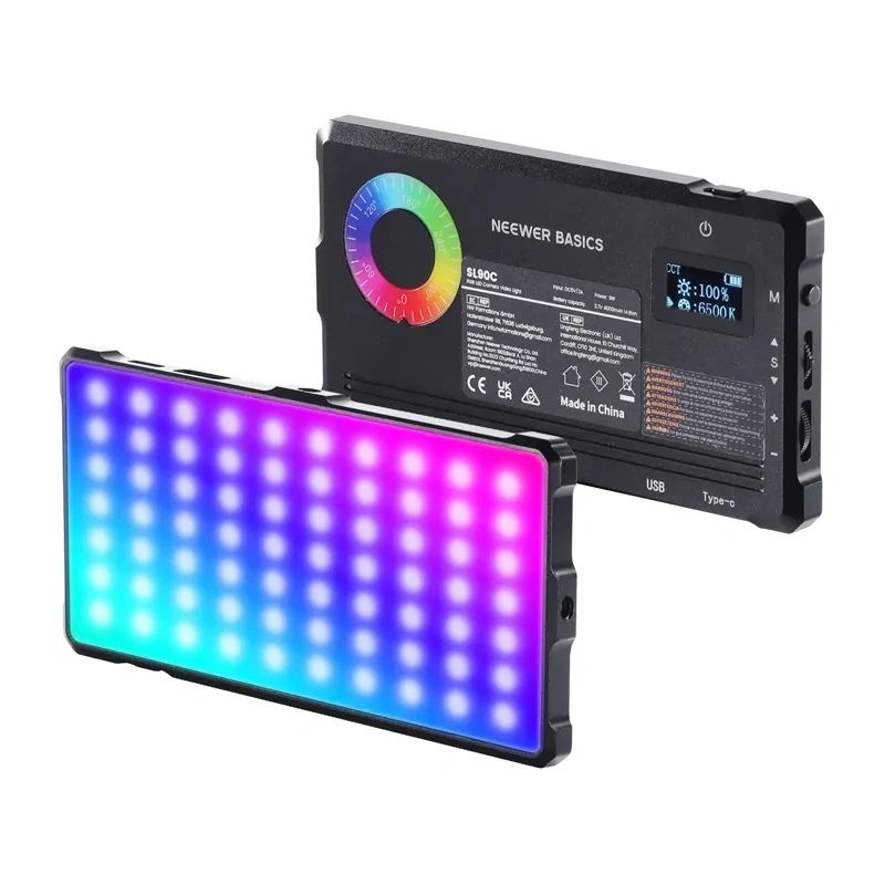 NEEWER BASICS SL90C RGB LED-es videólámpa, fekete-1