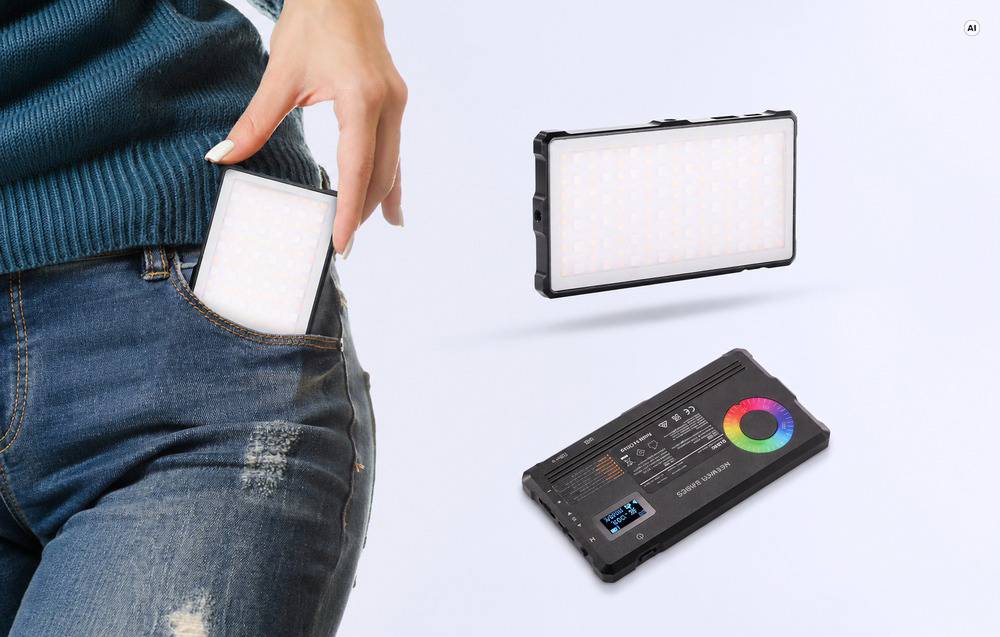 NEEWER BASICS SL90C RGB LED-es videólámpa, fekete-8
