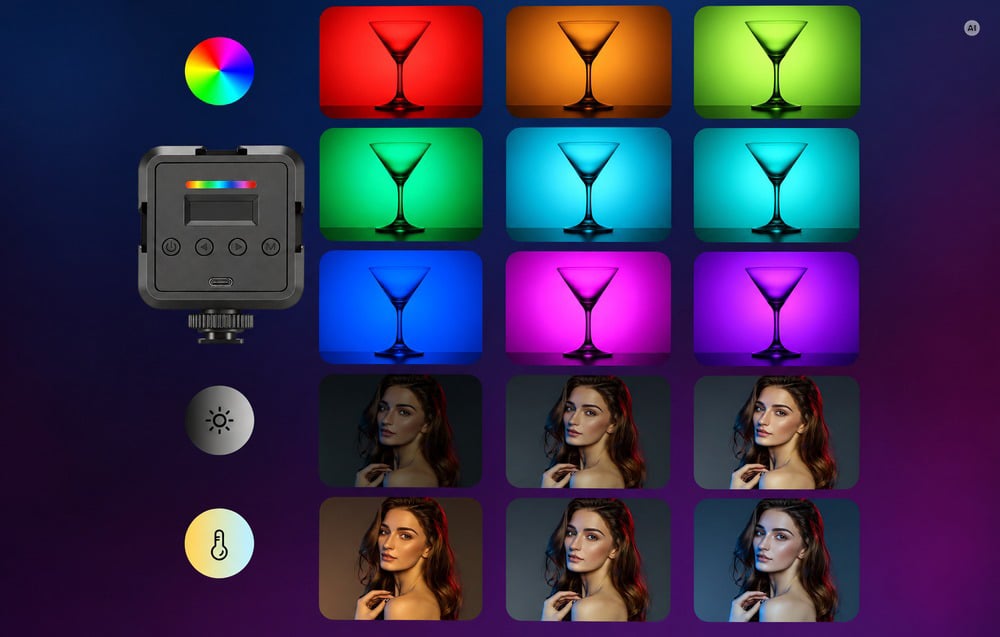 NEEWER RGB61 10104108EU RGB LED stúdiólámpa-3