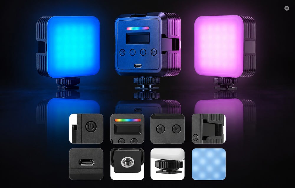 NEEWER RGB61 10104108EU RGB LED stúdiólámpa-2
