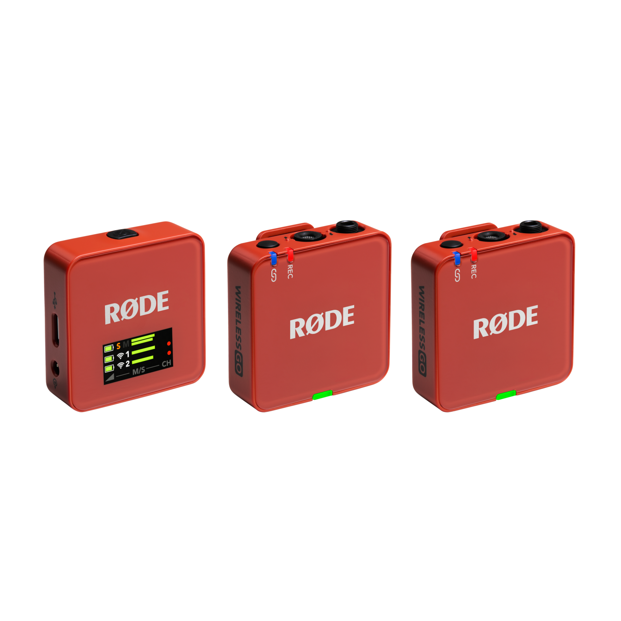 RØDE Wireless GO GEN3 két csatornás vezeték nélküli mikrofon rendszer, téglaszín-0