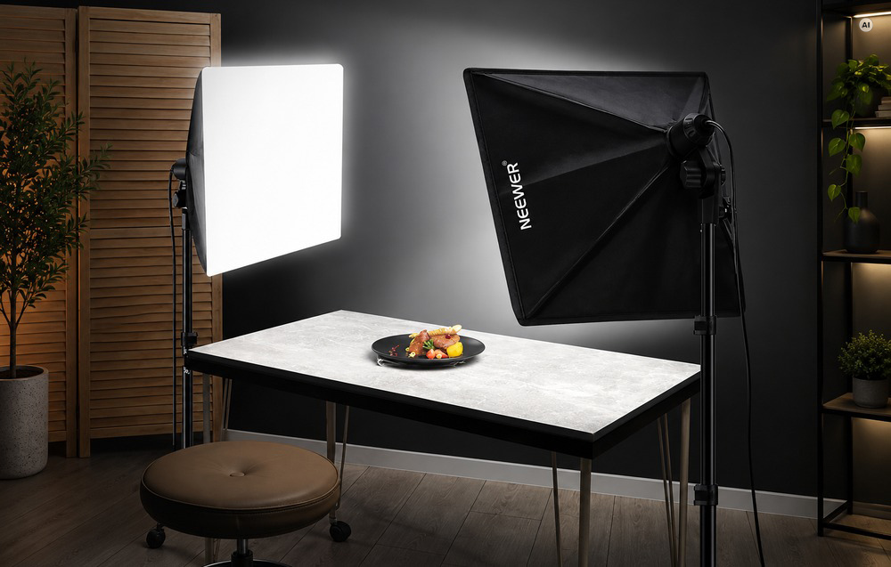 NEEWER NK200 softboxos világítókészlet, 3 LED-izzóval-3