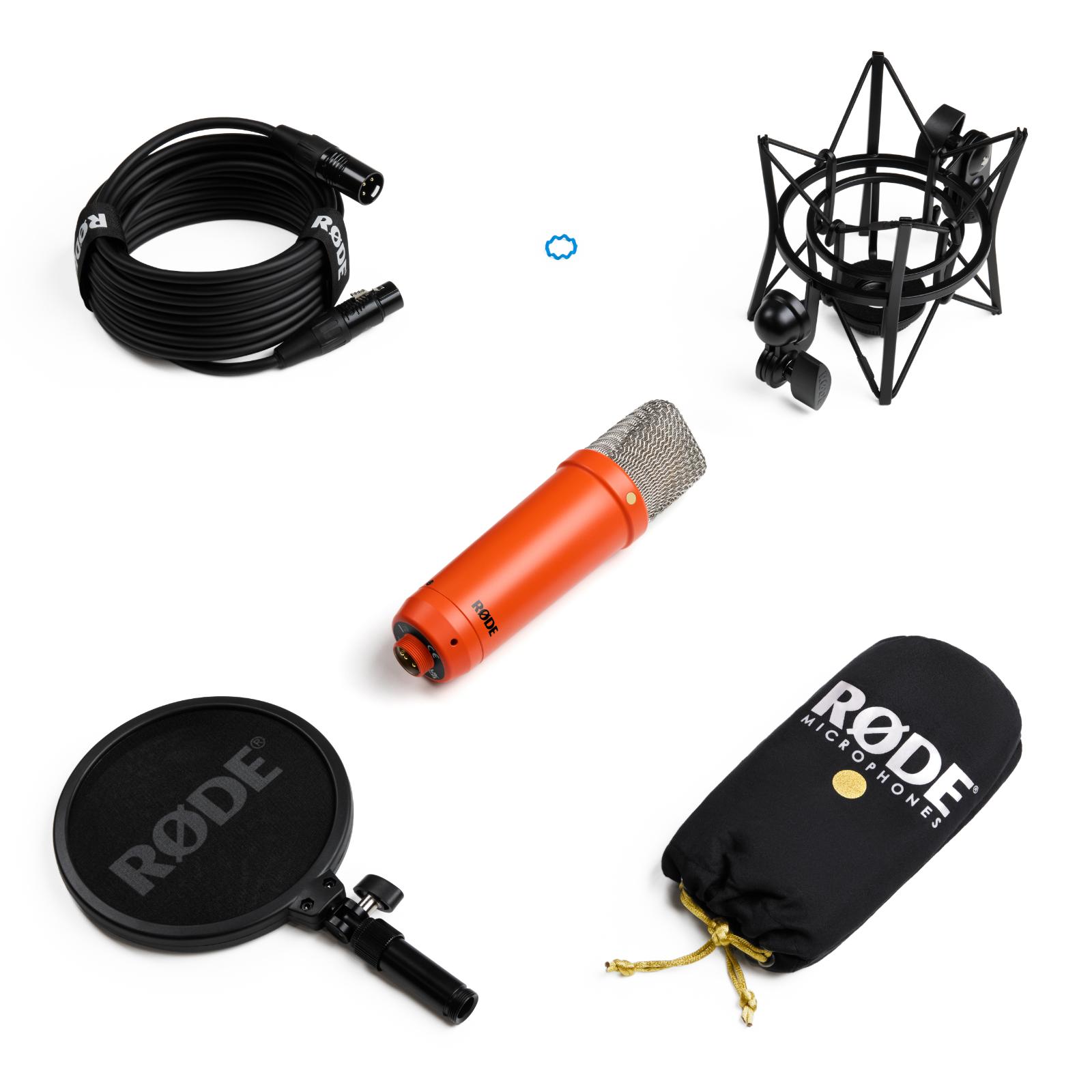 RØDE NT1 Signature Series kondenzátor stúdió mikrofon, narancssárga-4