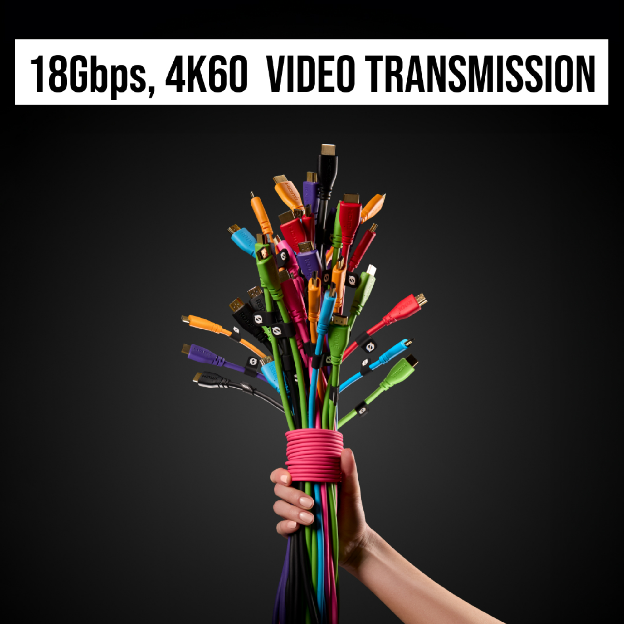RØDE HDMI Cable prémium HDMI kábel, 3m, zöld-4