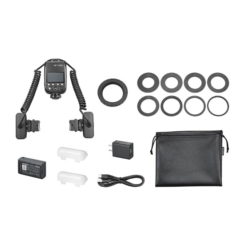Godox MF-T76C kétfejű makróvaku Canon fényképezőgépekhez-7