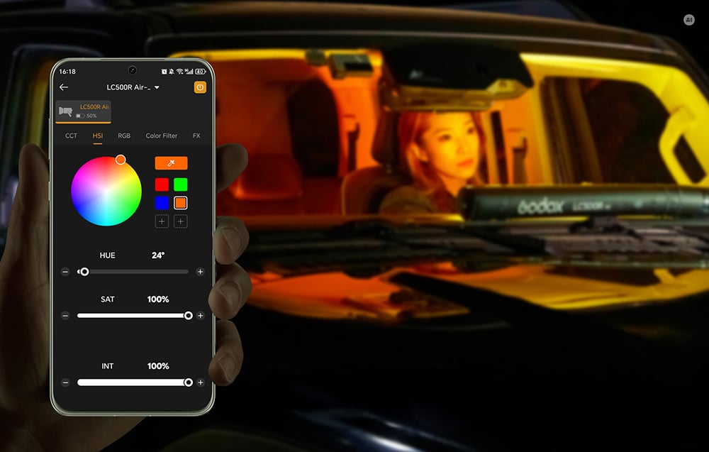 Godox LR150 Air LED gyűrűs lámpa felfújható fejjel-3