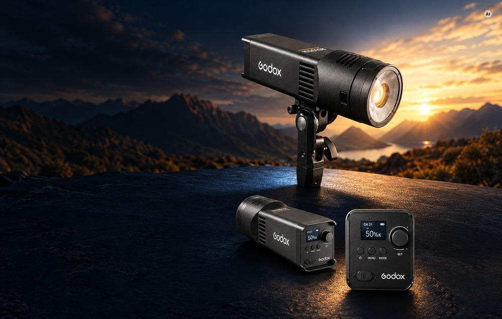 GODOX RS100Bi 100 W-os LED fotós lámpa-2