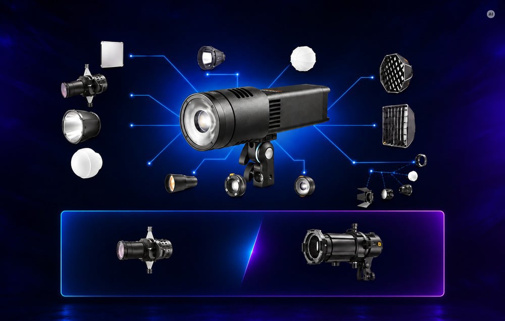 GODOX RS100Bi 100 W-os LED fotós lámpa-7