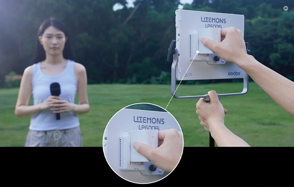 GODOX Litemons LP600Bi kétszínű LED-világítópanel, fehér-1
