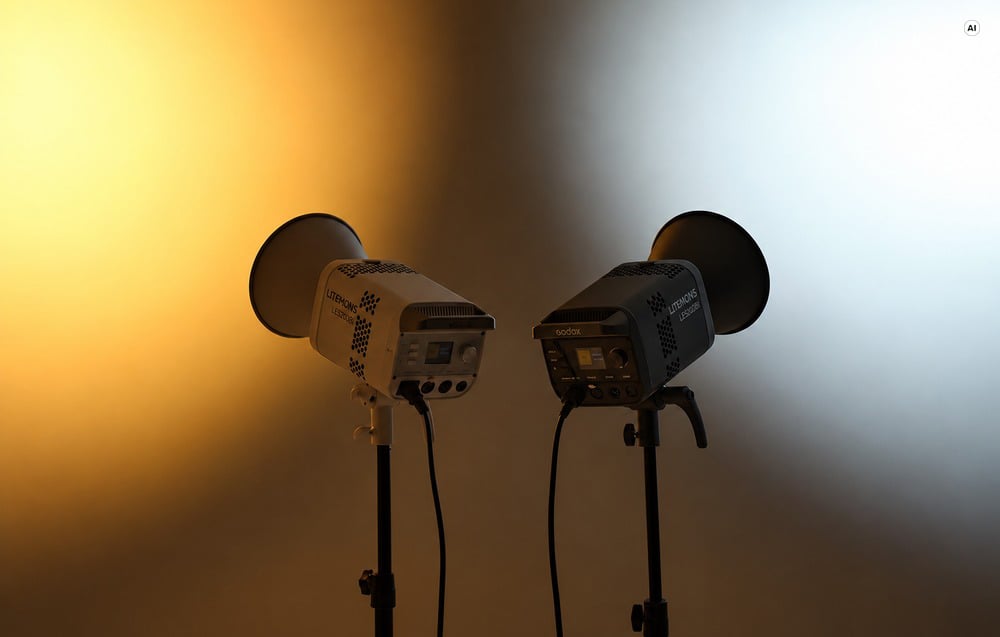 Godox Litemons LE300Bi 320 W-os kétszínű LED-lámpa-1