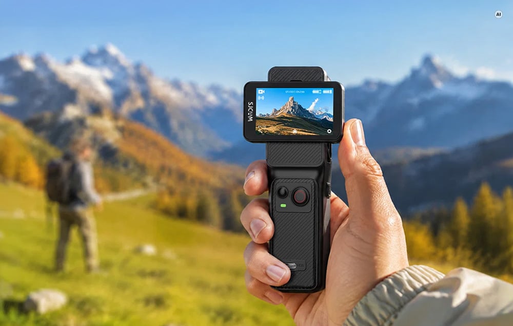 SJCAM C400 fehér 4K akciókamera vezeték nélküli vezérlővel-5